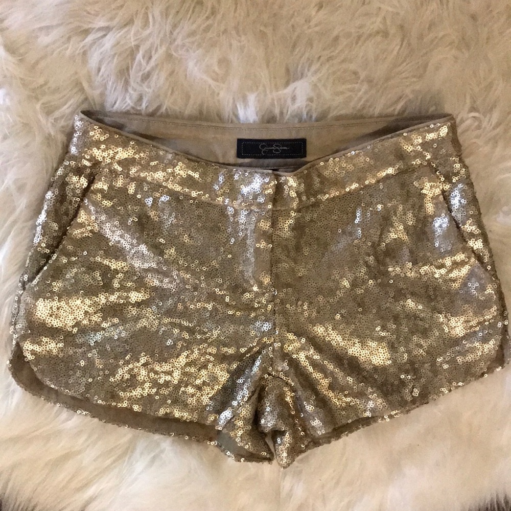 COPY - Jessica Simpson gold sequin shorts ✨